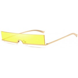 Rimless Unisex Radiation Vintage Eye Sunglasses-Retro Eyewear Fashion Protection - B - CQ18OA4HAWL $7.28