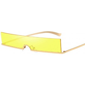 Rimless Unisex Radiation Vintage Eye Sunglasses-Retro Eyewear Fashion Protection - B - CQ18OA4HAWL $7.28