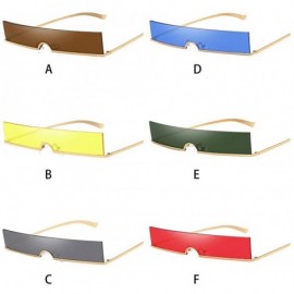 Rimless Unisex Radiation Vintage Eye Sunglasses-Retro Eyewear Fashion Protection - B - CQ18OA4HAWL $7.28