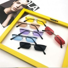 Oversized Sunglasses Women Vintage Cat Eye sun Glasses Men Retro Small Yellow Glass UV400 - As Picture-2 - CF18W5SE9I6 $21.67