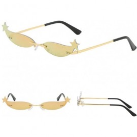 Wrap Personality Sunglasses Star Sunglasses Creative Sunglasses Fashion Man Women Sunglasses - F - CK18TM5K984 $9.70