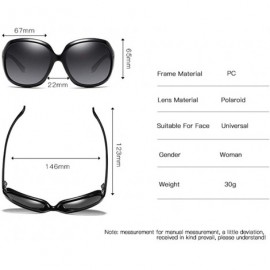 Sport Polarized HD Sunglasses for Women Polarized Metal Mirror UV 400 Lens Protection - Black I - CD198O5T65K $18.55