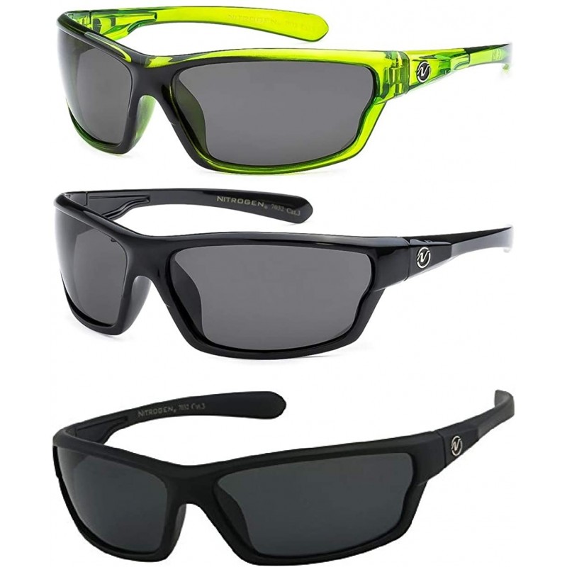 Sport Polarized 2 & 3 Pack Sunglasses - 3 Pack 1 Blk 1 Bm 1 Gr Nb - CV1955AYSW2 $30.15