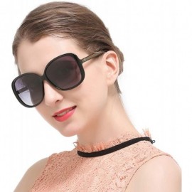 Square Women's Fashion Vintage Polarized TAC Sunglasses Round Frame 100% UV protection - B - CC198NA6CZC $12.97