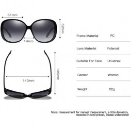 Square Women's Fashion Vintage Polarized TAC Sunglasses Round Frame 100% UV protection - B - CC198NA6CZC $12.97