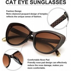 Cat Eye Cat Eye Sunglasses For Women - Fashion Polarized Sunglasses with UV Protection for Driving/Shopping/Sunbathing - C118...