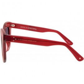 Aviator "Monroe" Designer Sunglasses - Candy Red/Grey Gradient - CP18SCOEHUU $45.11