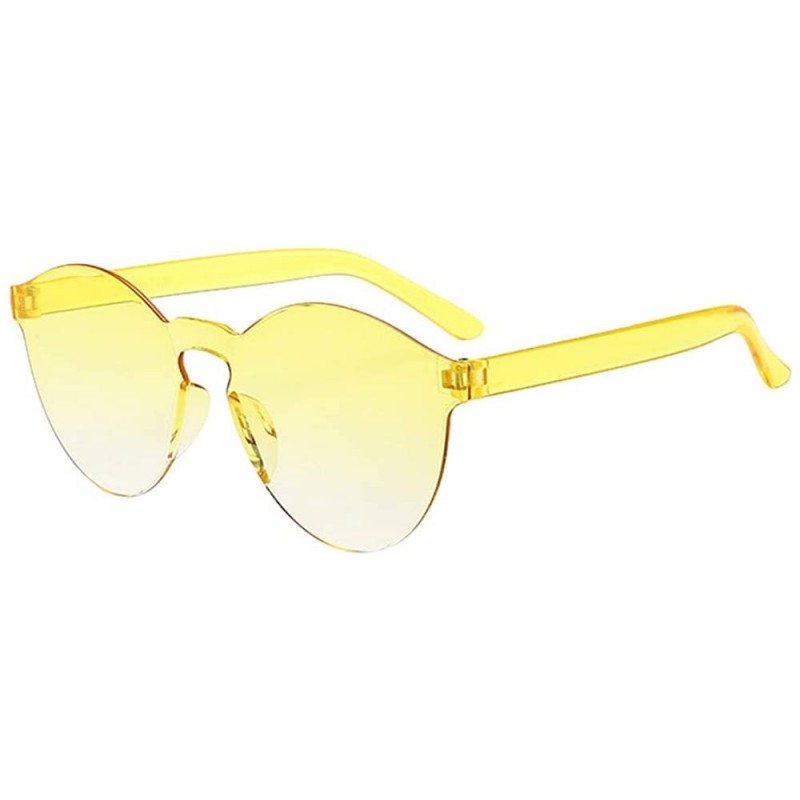 Rectangular Colored Sunglasses Mirrored Birthday - Yellow - C918SY2IR32 $7.89