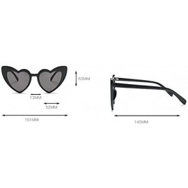 Oversized New Fashion Love Heart Sexy Shaped For Women Brand Designer Sunglasses UV400 - Pink - C9188LK38KE $10.85