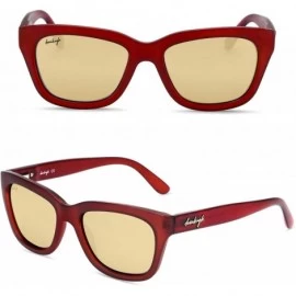 Wayfarer Polarized Sunglasses For Men Or Women Vintage Designer - Red - CG18NZGAR8U $45.58