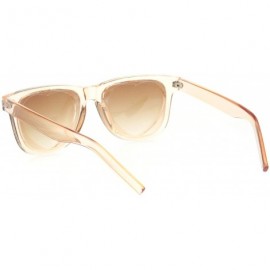 Rectangular Unisex Heart Shape Cutout Lens Horn Rim Hipster Plastic Sunglasses - Brown - C518O9M4CU9 $10.26