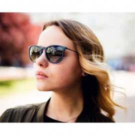 Round sunglasses for women Men Metal Round Shades Male Sun Glasses Women - C1-black - CL18WZUOQG8 $26.55