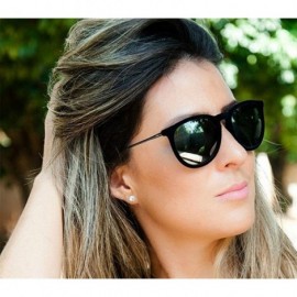 Round sunglasses for women Men Metal Round Shades Male Sun Glasses Women - C1-black - CL18WZUOQG8 $26.55