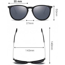 Round sunglasses for women Men Metal Round Shades Male Sun Glasses Women - C1-black - CL18WZUOQG8 $26.55