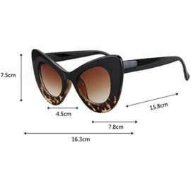 Cat Eye Sexy Retro Cat Eye Sunglasses Female Sun Glasses for Women Accessories Summer (full black) - CG18DYK5SK6 $11.98