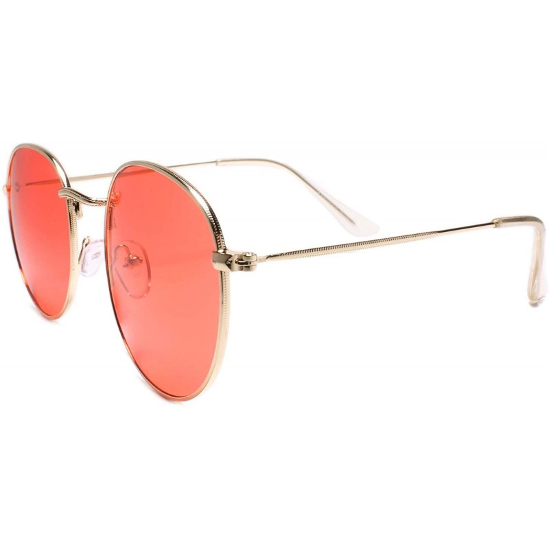 Round Classy Exotic Elegant Retro Style Round Sunglasses - C818WC7CLNL $13.76