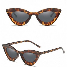 Oversized Fashion Oversized Sunglasses Luxulry - Coffee - CP18WMC0ECG $10.07