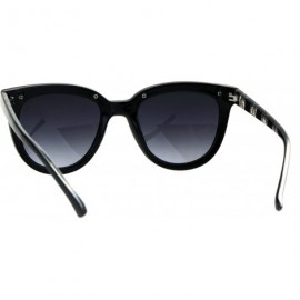 Square Womens Designer Fashion Sunglasses Stylish Chic Trendy Shades UV 400 - Black Lace - CG1876D442K $10.23