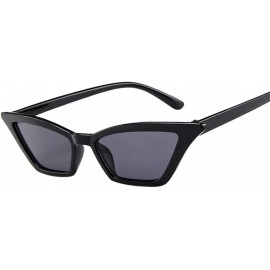 Goggle Polarized Exaggerated Irregular Shaped Eye Sunglasses For Women- Mirrored Lens Goggle Eyewear - Black - C4196EYY745 $6.74