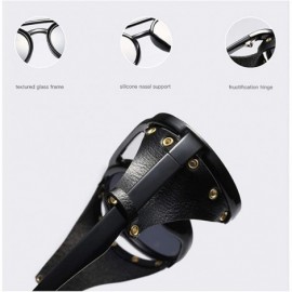 Wrap Gothic Motorcycle Sunglasses Vintage round sunglasses wrap Side Shield Retro Steampunk Sunglasses Men Women - 1 - C018XS...