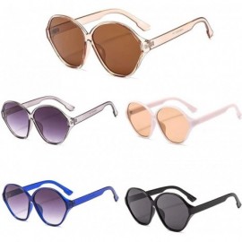 Round UV Protection Sunglasses for Women Men Full rim frame Round Plastic Lens and Frame Sunglass - C - CD19033GW90 $13.47