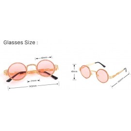 Round Rhinestone Retro Round Diamond Sunglasses Women's Multicolor Lenses - 6 - CU190H0ASC5 $39.49