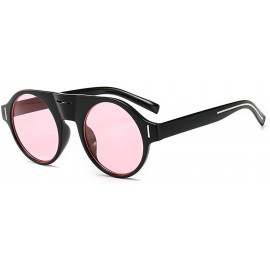 Goggle Fashion Sunglasses Fashion Street Snap Sunglasses Female Personality Polychromatic Toad Mirror - CA18TMOSOSW $9.64