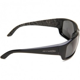 Wrap mens An4166 Cheat Sheet Rectangular Sunglasses Rectangular Sunglasses - Black/Grey - CK118JT780V $39.51