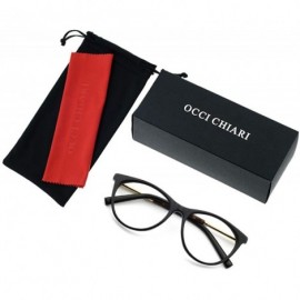 Oval Women Casual Eyewear Frames Non-prescription Clear Lens Eyeglasses - A-black/Brown - CR18EWWTNZK $16.53