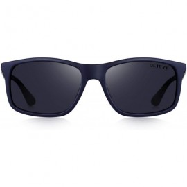 Rectangular Unisex Ultra-light Series Sports Polarized Sunglasses TR90 Legs O8161 - Dark Blue - CT18H36HNCR $15.48