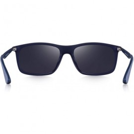 Rectangular Unisex Ultra-light Series Sports Polarized Sunglasses TR90 Legs O8161 - Dark Blue - CT18H36HNCR $15.48