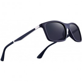 Rectangular Unisex Ultra-light Series Sports Polarized Sunglasses TR90 Legs O8161 - Dark Blue - CT18H36HNCR $15.48