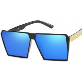 Square Square Oversized Sunglasses New Reflective Sunglasses Men Women Designer C6 - C3 - CN18YR2ZE90 $9.21