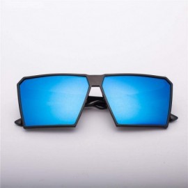 Square Square Oversized Sunglasses New Reflective Sunglasses Men Women Designer C6 - C3 - CN18YR2ZE90 $9.21