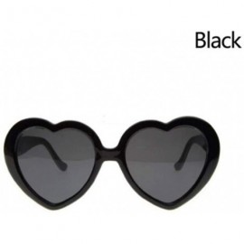 Oval Women Peach Heart Special Effects Interesting Glasses for Bar Night Club (Black) - CO199S8HL33 $11.40