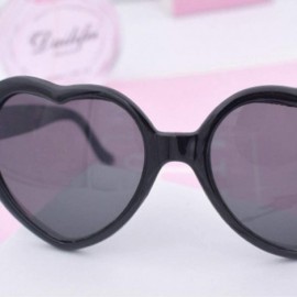 Oval Women Peach Heart Special Effects Interesting Glasses for Bar Night Club (Black) - CO199S8HL33 $11.40