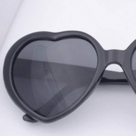 Oval Women Peach Heart Special Effects Interesting Glasses for Bar Night Club (Black) - CO199S8HL33 $11.40