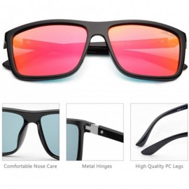 Wayfarer Polarized Sunglasses Vintage Eyewear Eyeglasses - Black Frame-orange Lense - CG18UZ998Z4 $8.08