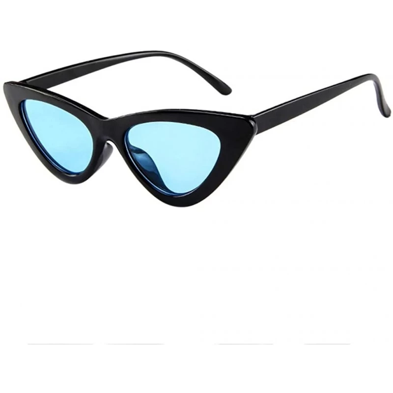 Square Sunglasses Goggles Eyeglasses Glasses Eyewear Polaroid - Black Blue - C518QQH3EST $8.80