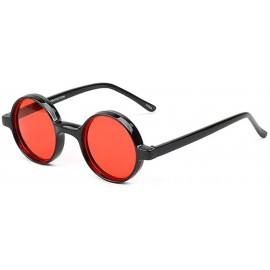 Round glasses Fashion Shades Sunglasses - Red - CY192QAOYN6 $14.26