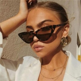 Cat Eye Sunglasses Women Plastic vintage retro triangular cat eye glasses Outdoor - C8 - C318WZSEC8X $24.22