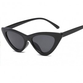 Cat Eye Sunglasses Women Plastic vintage retro triangular cat eye glasses Outdoor - C8 - C318WZSEC8X $24.22