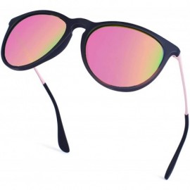 Round Cute Round Polarized Sunglasses for Women Men-TR90 Material Lightweight Shades So Sassy 8030 - CY194EE8HZO $13.45