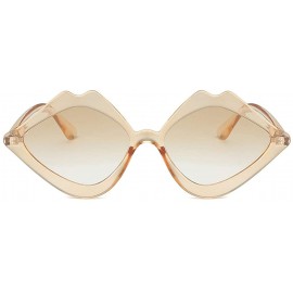 Square Vintage Sunglasses-Women's Jelly Sunshade Candy Color Glasses - Khaki - CL18RIYR2OK $6.03