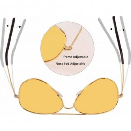 Aviator Polarized Sunglasses Driving Glasses - CZ18NXDKQ3O $10.52