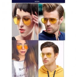 Aviator Polarized Sunglasses Driving Glasses - CZ18NXDKQ3O $10.52