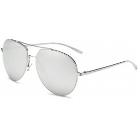 Aviator With Jules you have an aviator type Sunglasses - Grey - CJ18WQ6ZU38 $15.44