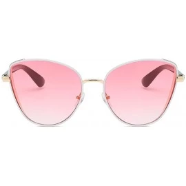 Round Polarized Sunglasses Women Men Retro Brand Sun Glasses - Pink - C318UIDLGT3 $11.24