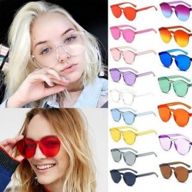 Round Unisex Fashion Candy Colors Round Outdoor Sunglasses Sunglasses - Light Gray - CR190L9AXZH $18.73