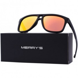 Sport Polarized Sunglasses for Men Driving Mens Sunglasses For Men/Women S8459 - Red - CK180AXTURH $8.49